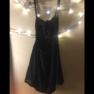 Black lace dress